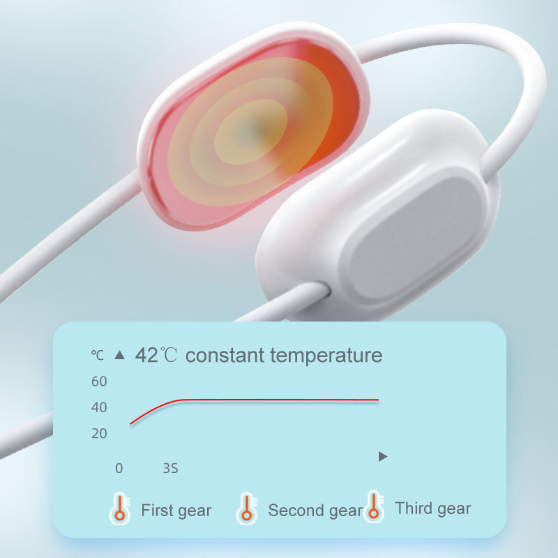 Wearable Cervical Neck Massager with EMS Pulse and Heat