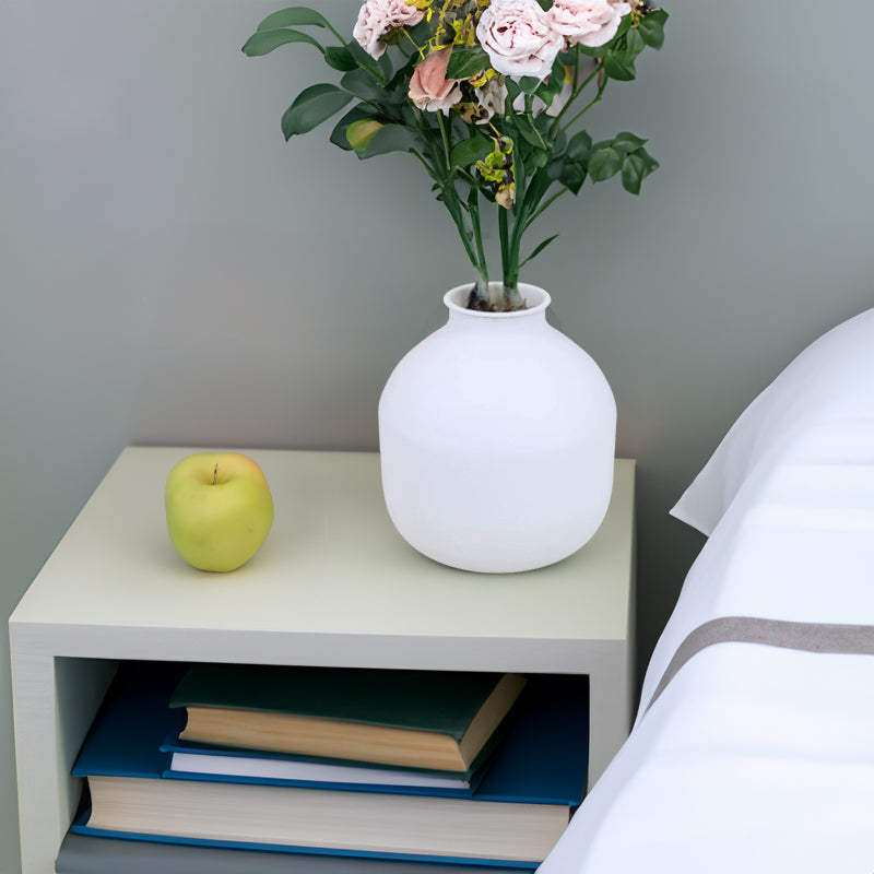 Matte Black Metal Vase for Modern Floral Displays