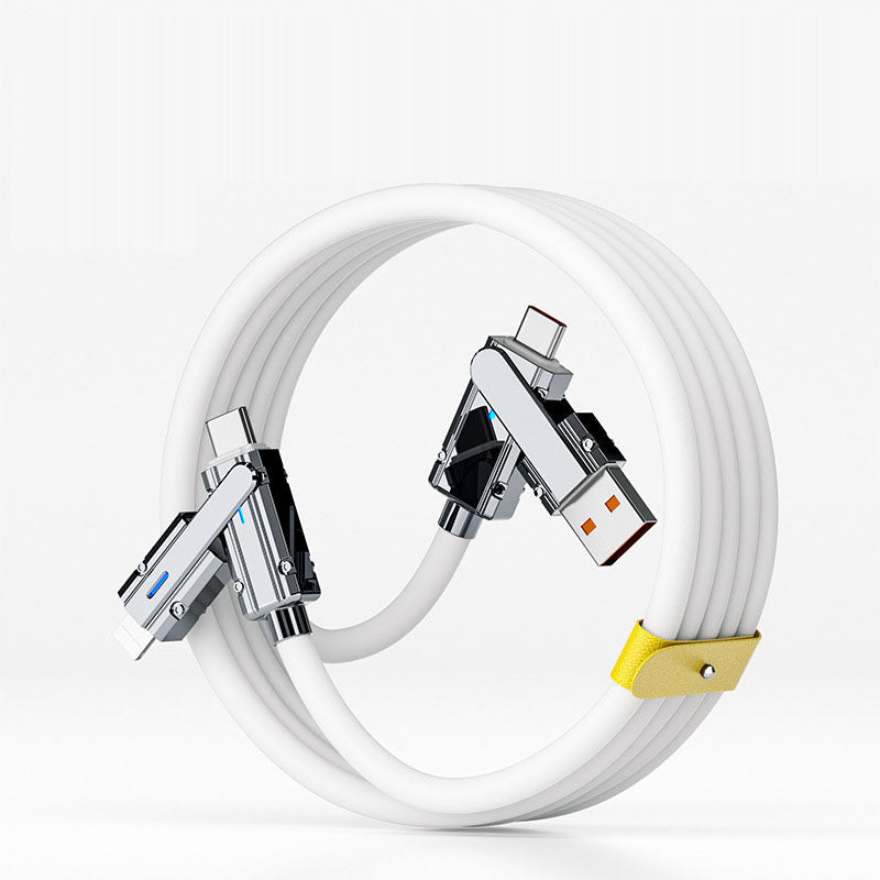 4-in-1 Fast Charging Cable for Apple and Android Phones
