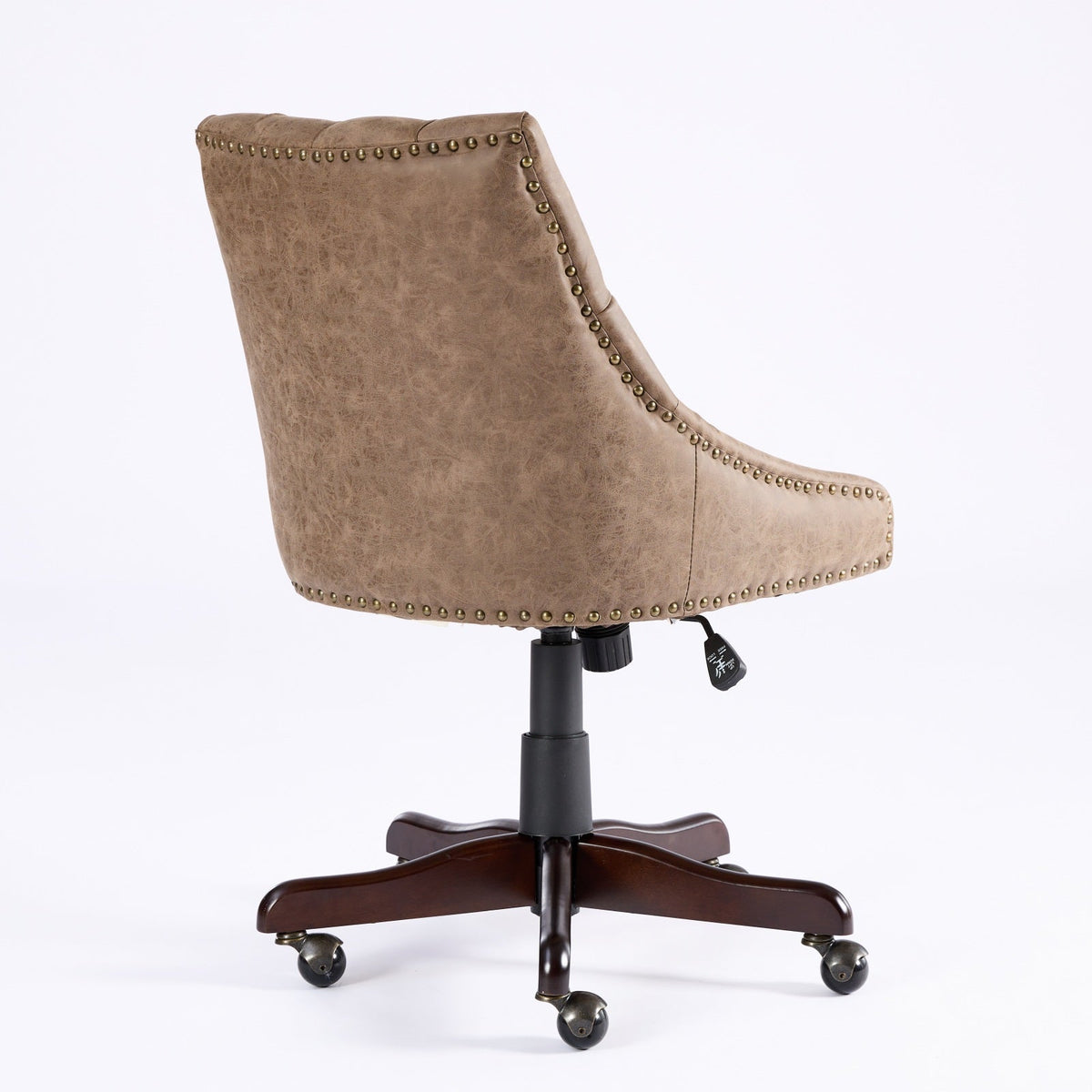 Vintage Tufted Office Chair with Height & Tilt Adjustment