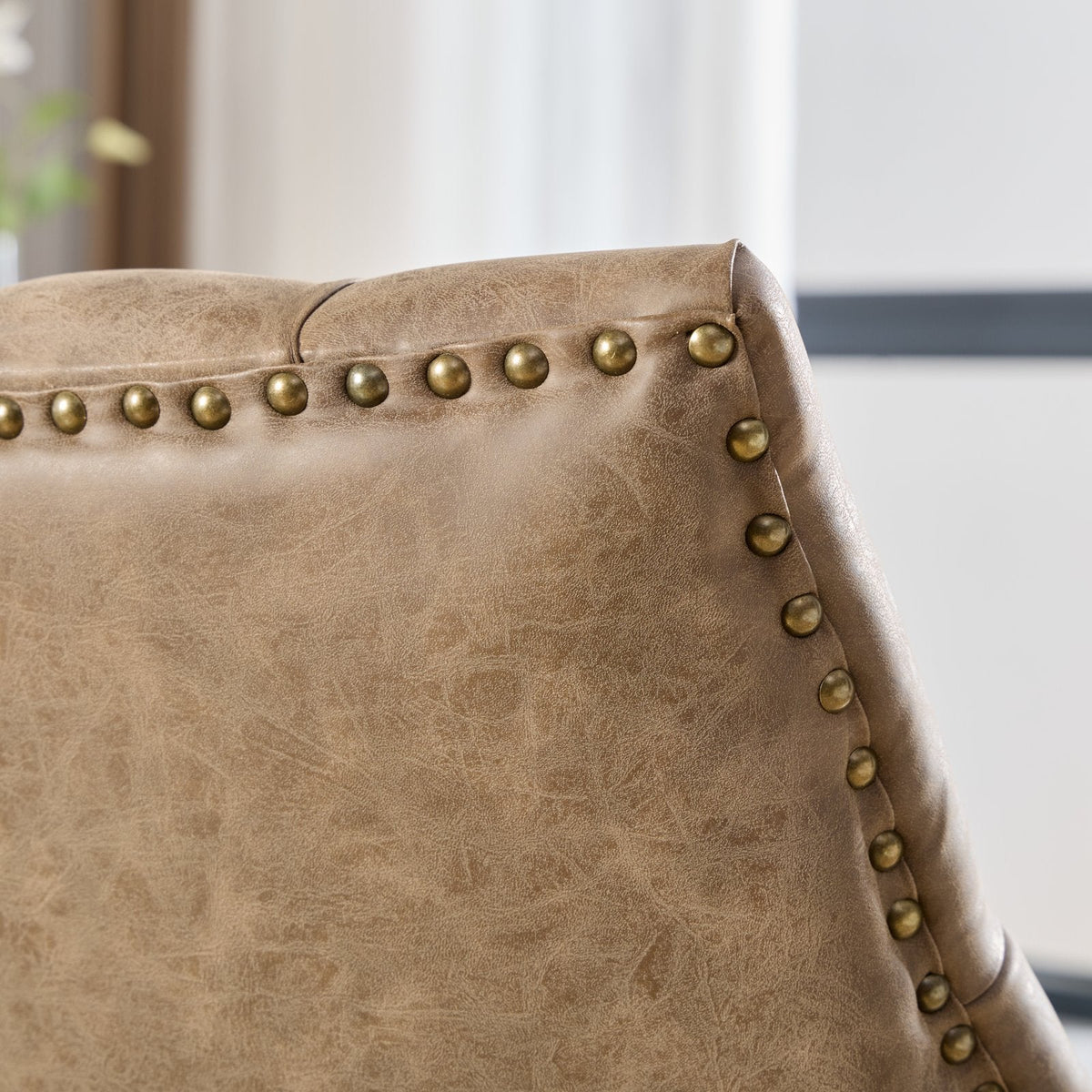 Vintage Tufted Office Chair with Height & Tilt Adjustment