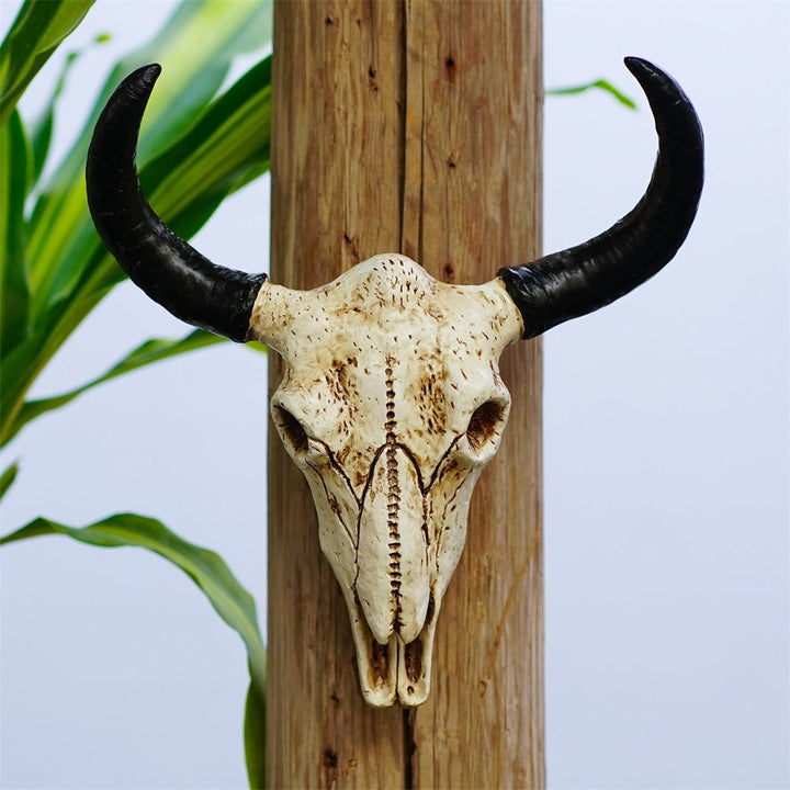 Three-Dimensional Cow Skull Wall Decor for Western Style