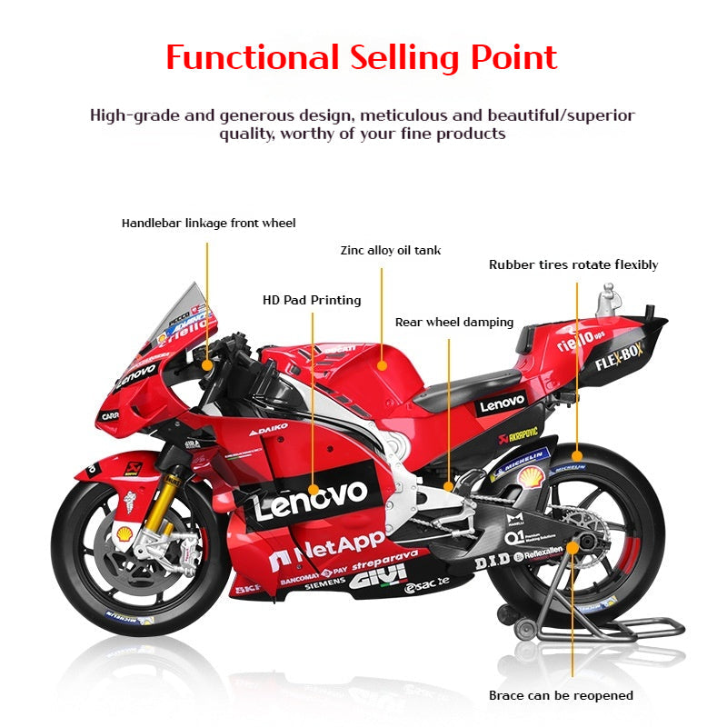 1:6 Ducati MotoGP Motorcycle Model With Alloy Detail