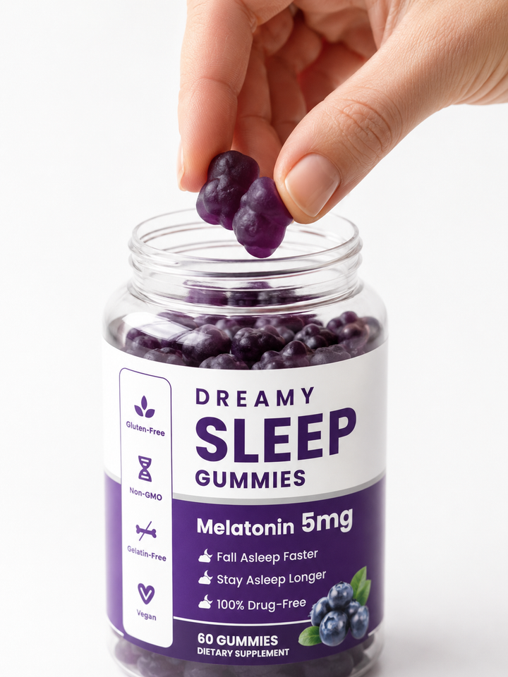 Melatonin Sleep Gummies – Fall Asleep Faster, Stay Asleep