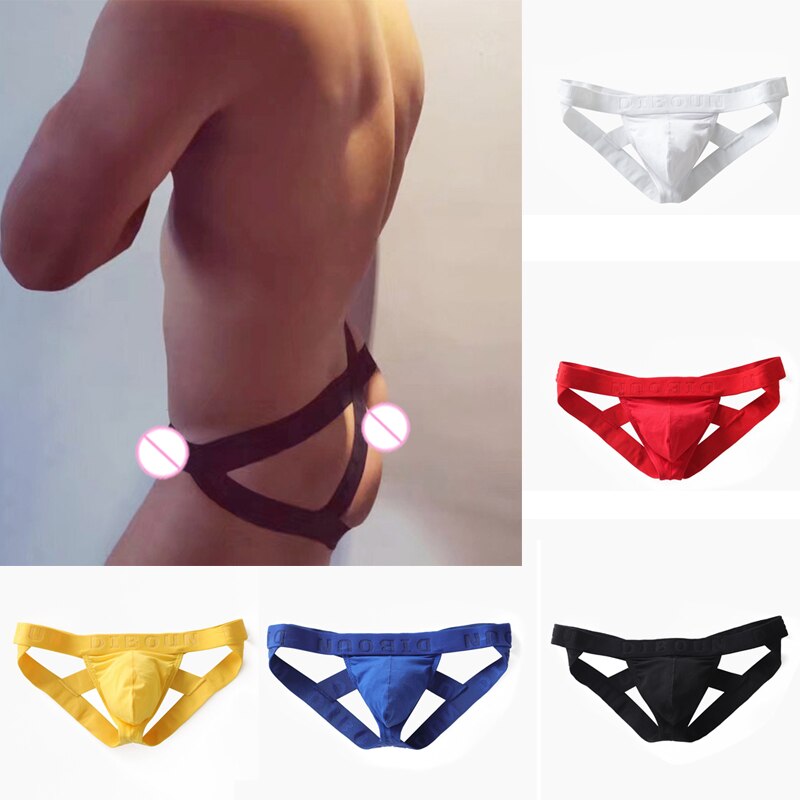 Men's Low-Rise Thong Underwear With Supportive Pouch