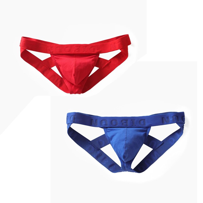 Men's Low-Rise Thong Underwear With Supportive Pouch