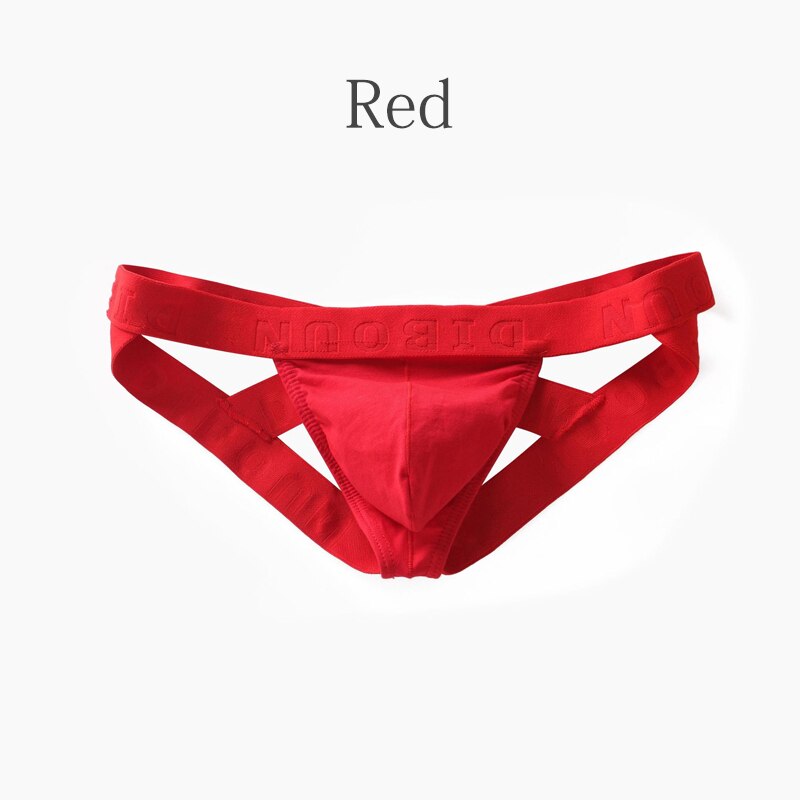 Men's Low-Rise Thong Underwear With Supportive Pouch