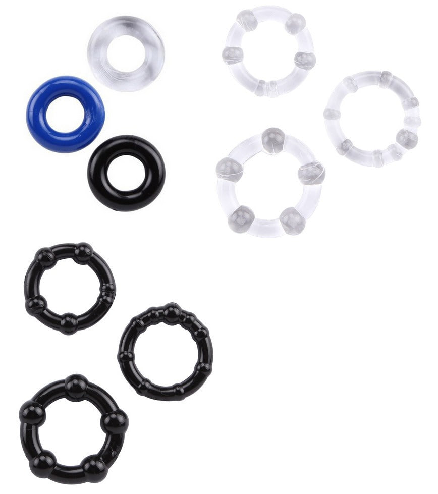 Men's Silicone Resistance Rings for Varied Stimulation