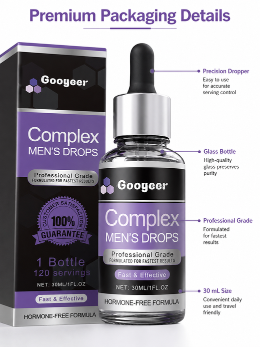 Complex Men's Drops — Hormone-Free Formula for Stamina