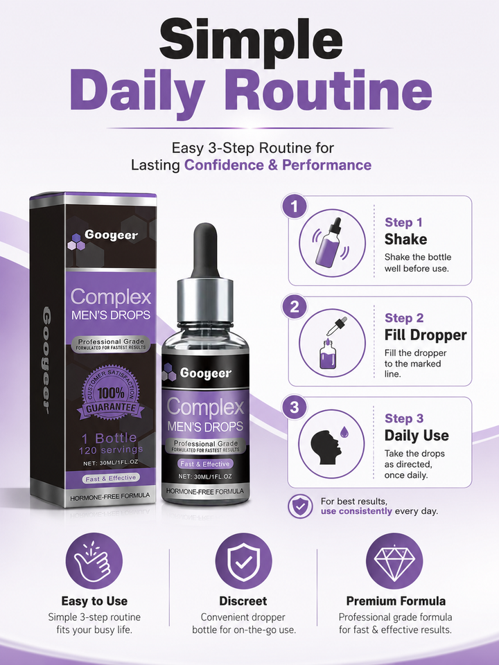 Complex Men's Drops — Hormone-Free Formula for Stamina