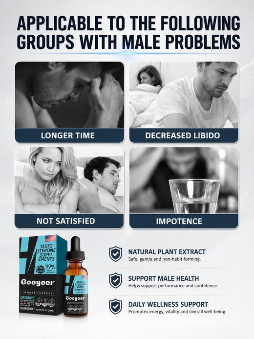 Men's Testosterone Support Drops — 99% Natural Plant Extract