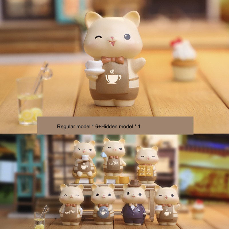 Meow Meow Cafe Mini Collectible Desktop Decor Ornament