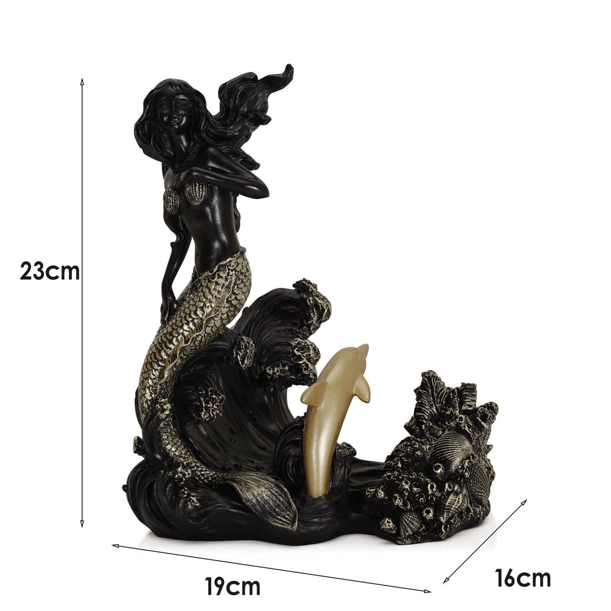 Mermaid Wine Bottle Holder for Coastal Tabletop Decor