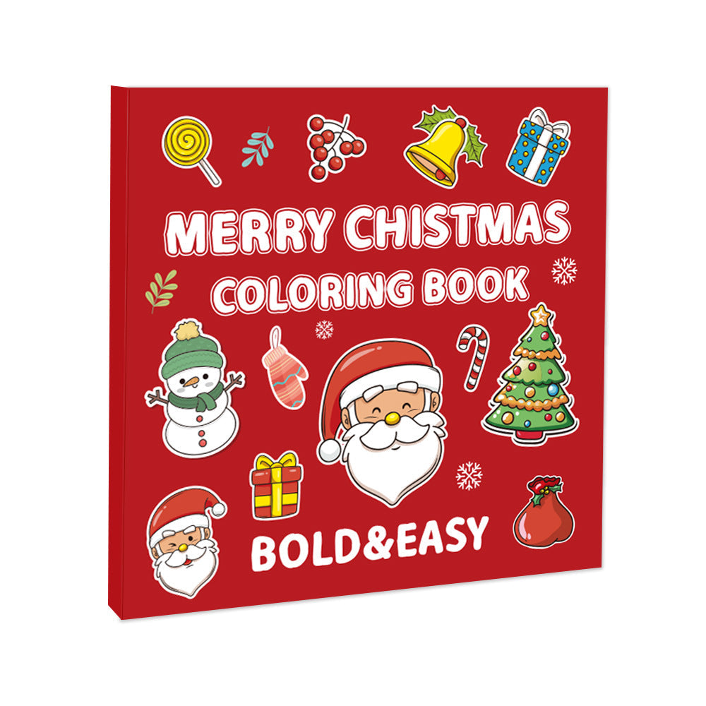 Christmas Coloring Book for Kids: 40 Bold Easy Sheets