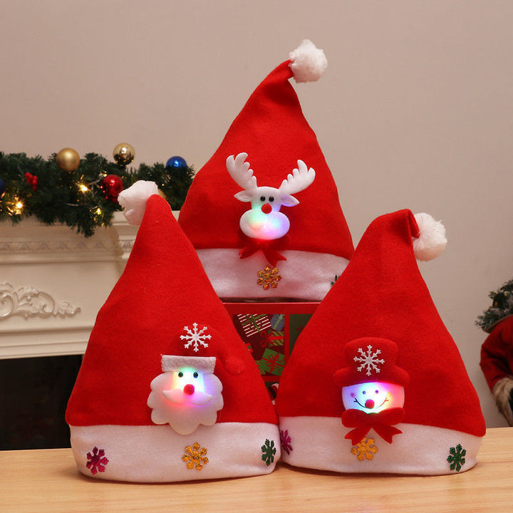 Light-Up Christmas Hat for Festive Holiday Party Photos