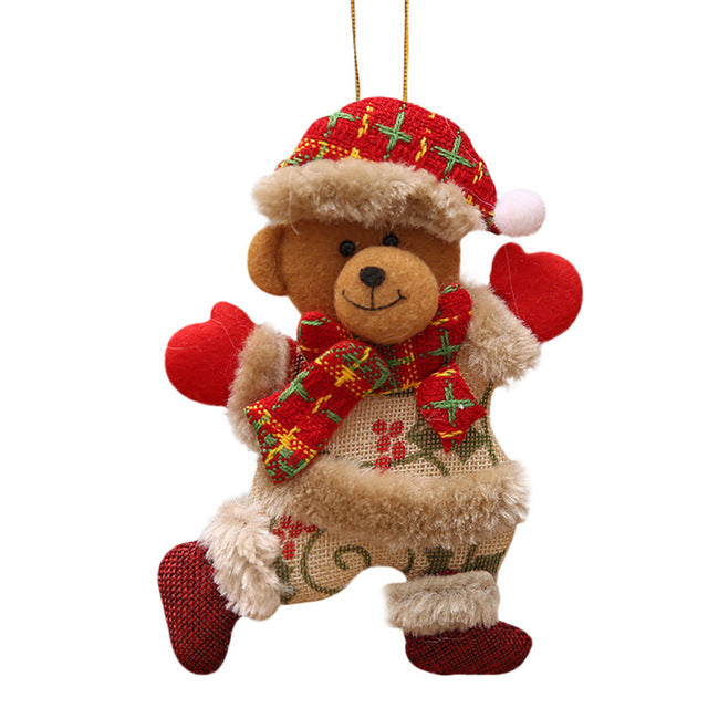 Plush Christmas Ornaments Set for a Cozy Tree Display