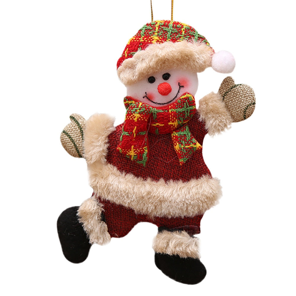 Plush Christmas Ornaments Set for a Cozy Tree Display