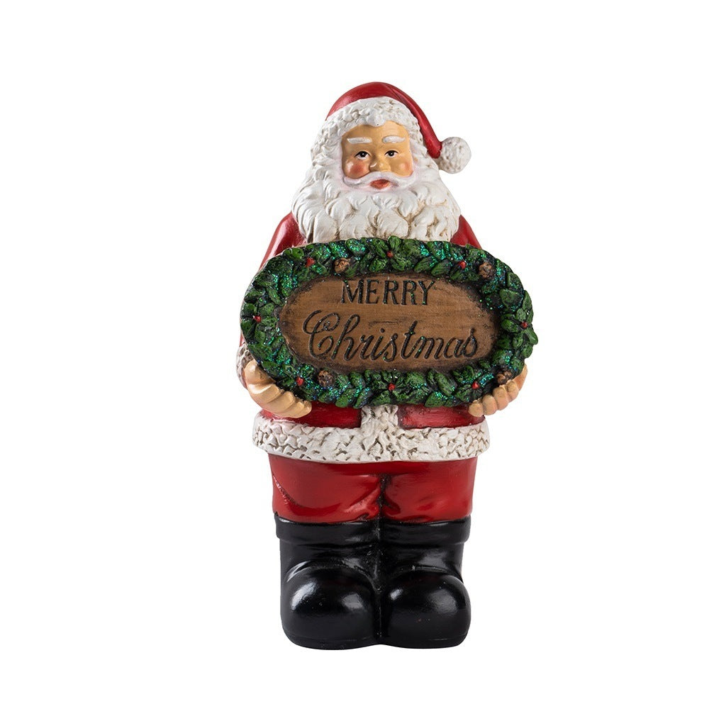 Christmas Santa Sign Tabletop Decor for Merry Displays