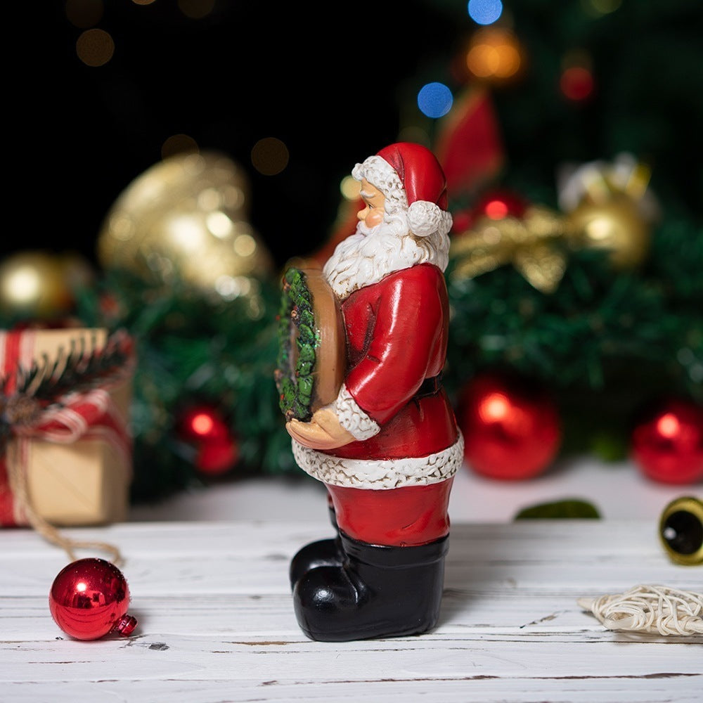 Christmas Santa Sign Tabletop Decor for Merry Displays