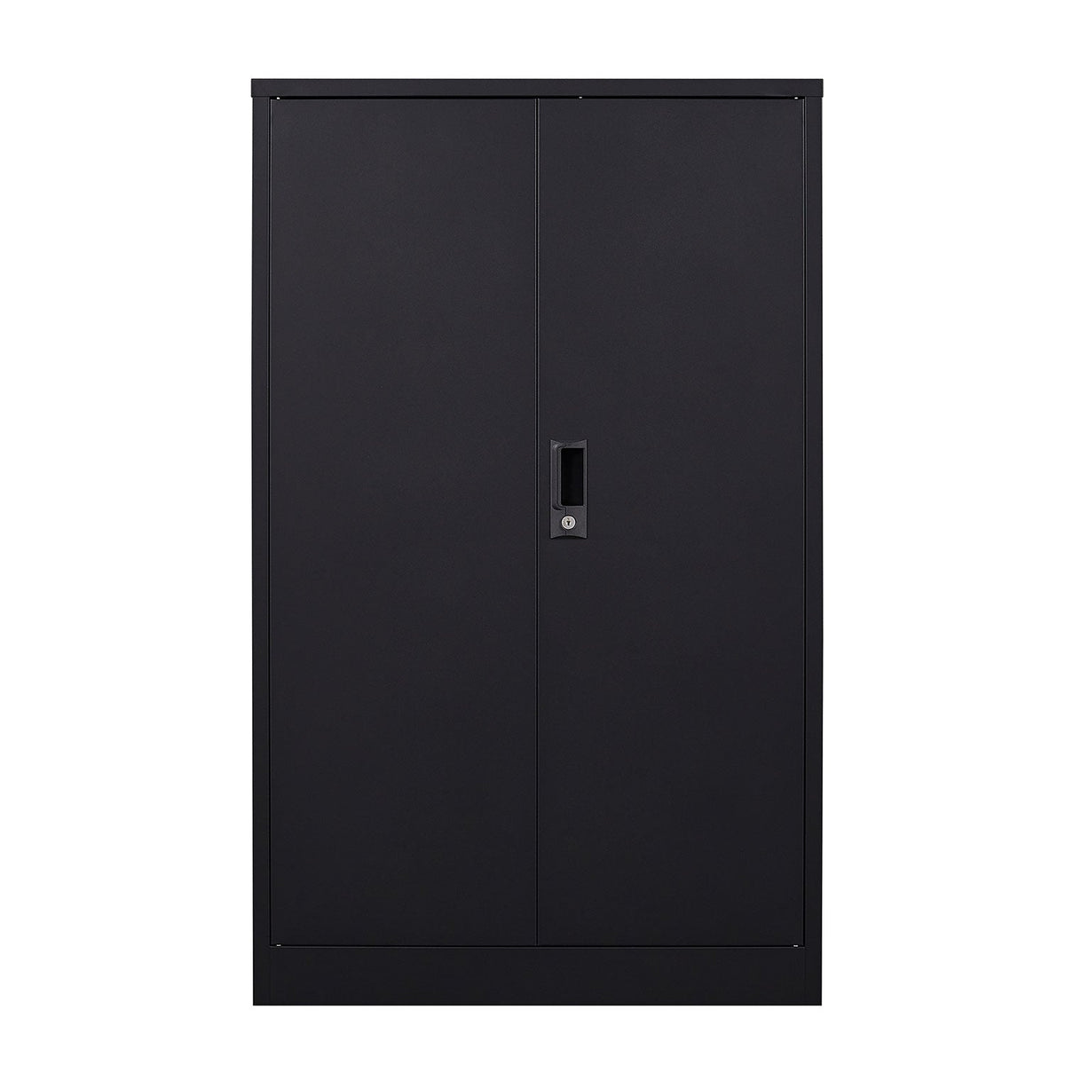 Lockable Metal Storage Cabinet with Adjustable Shelf