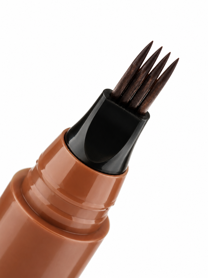 Microblade Eyebrow Tint Pen — 4-Tip Waterproof Brow Liner