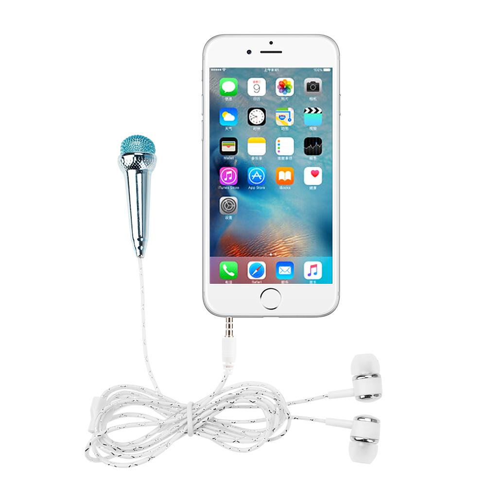 Karaoke Microphone for Phone with Earphones & Cable