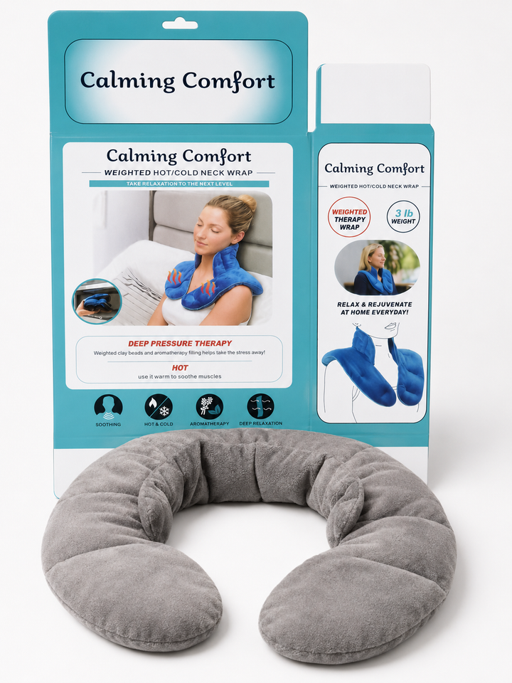 Weighted Microwave Heating Neck & Shoulder Wrap | Hot Cold