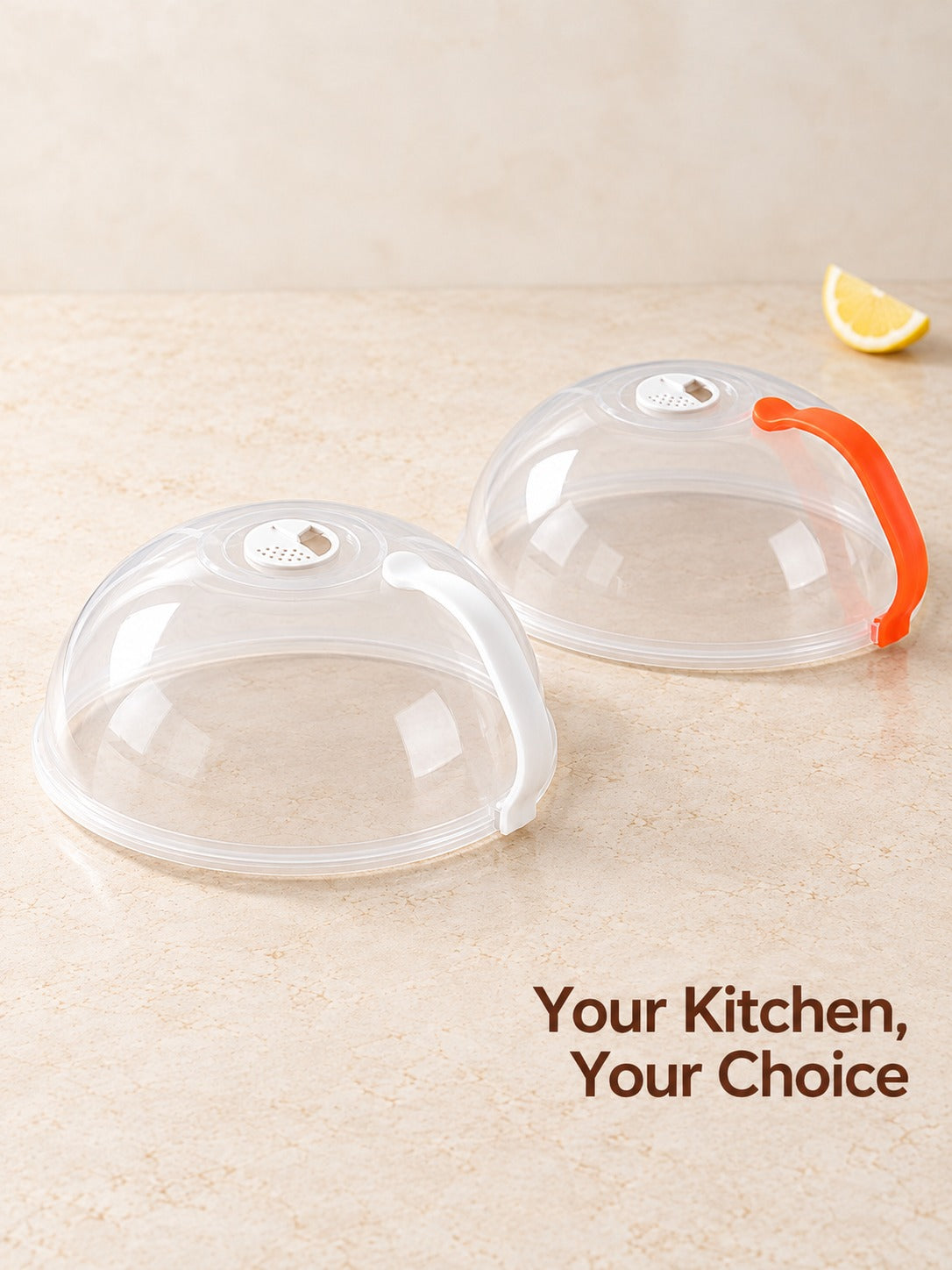 Microwave Splatter Cover with Steam Vent, Large Round