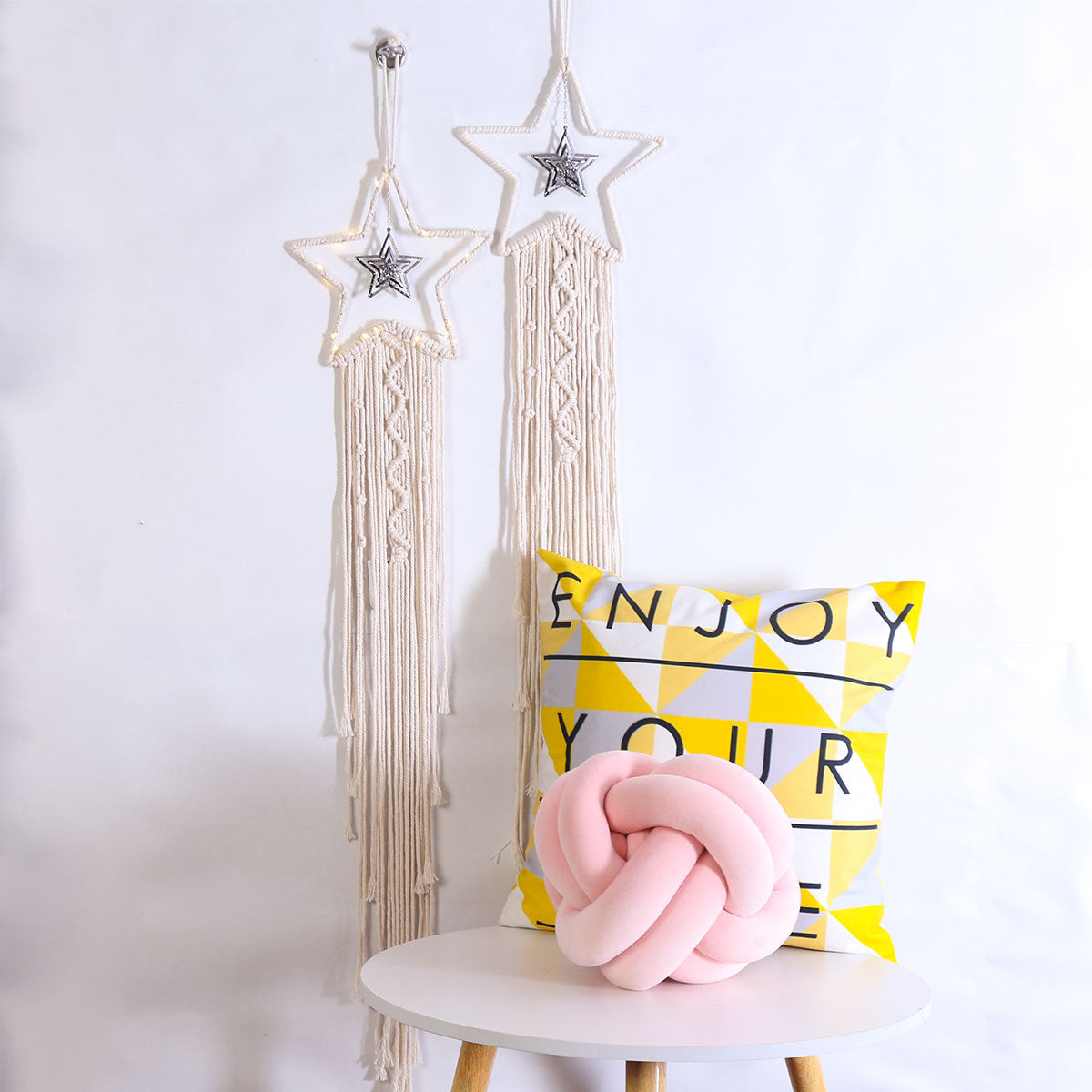 Macramé Star Wall Hangings for Cozy Bohemian Decor
