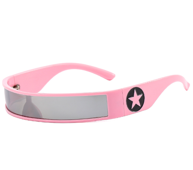 Reflective Rectangle Visor Sunglasses for Bold Y2K Style