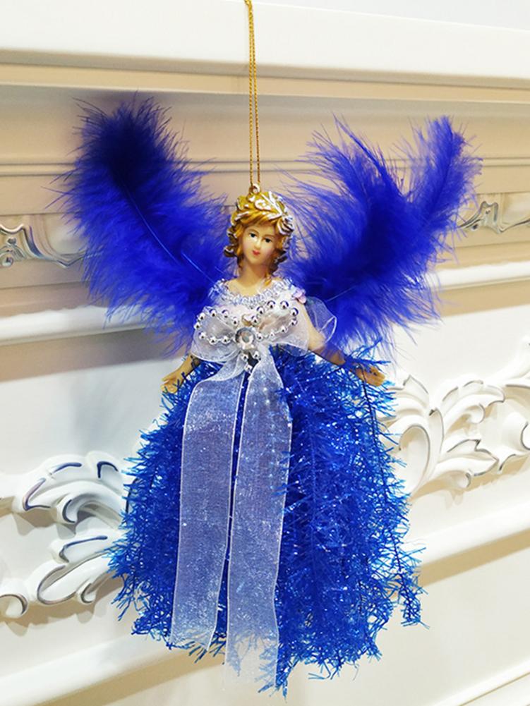 Mini Angel Christmas Tree Ornament With Feather Wings