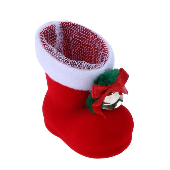 Mini Candy Boot Christmas Ornaments - Felt Gift Holders