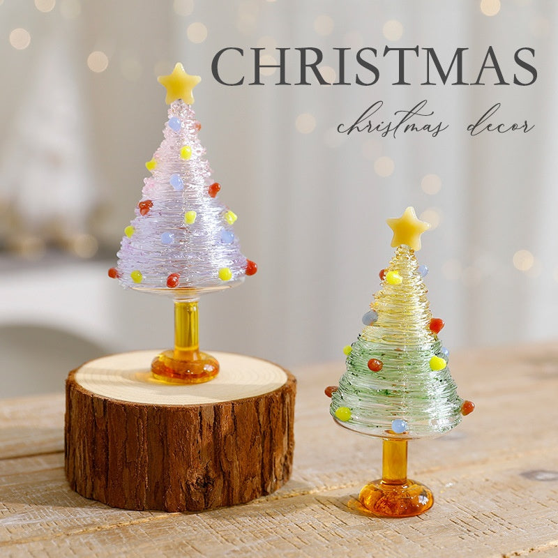Mini Christmas Tree Decor for Colorful Holiday Displays