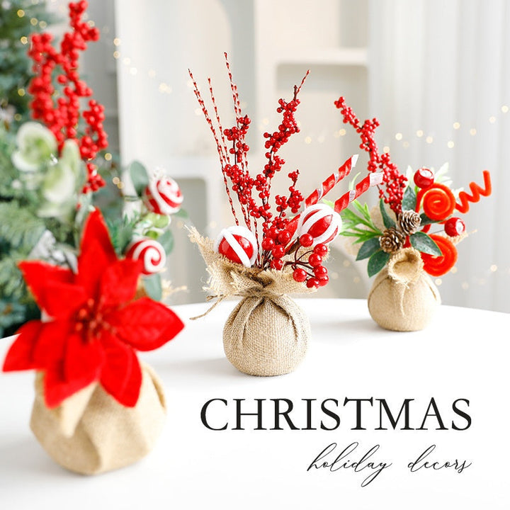 Mini Christmas Tree Desktop Decor for Small Spaces