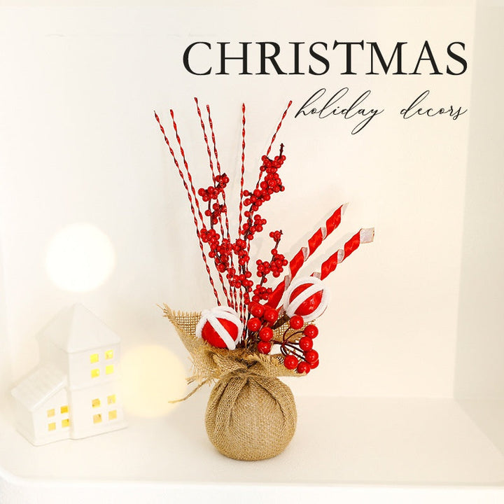 Mini Christmas Tree Desktop Decor for Small Spaces
