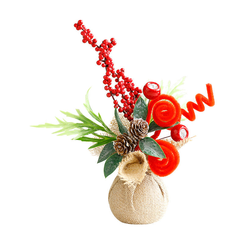 Mini Christmas Tree Desktop Decor for Small Spaces