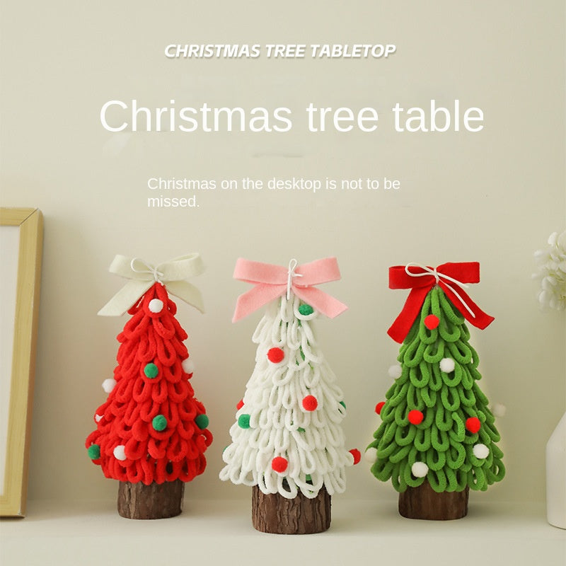 Mini Christmas Tree Craft Kit for Festive Desk Decor