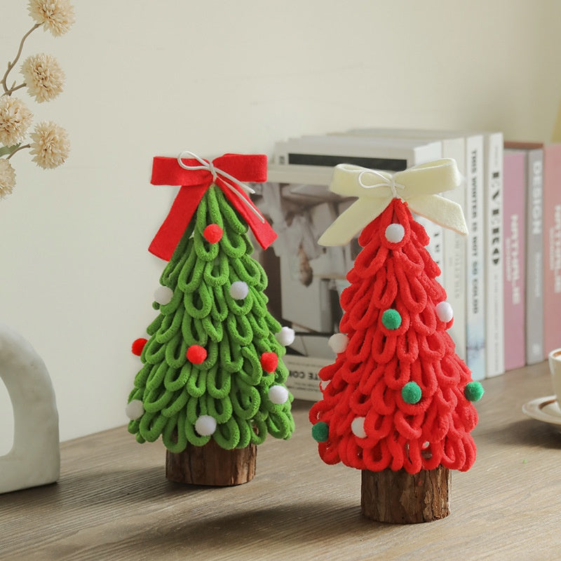 Mini Christmas Tree Craft Kit for Festive Desk Decor