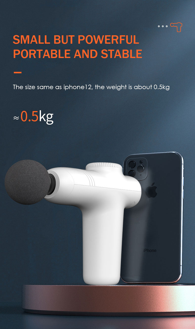 Mini Fascia Gun: Portable Rechargeable Muscle Massager