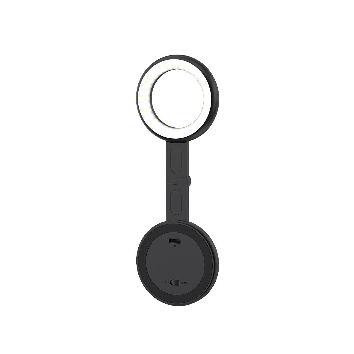 Magnetic Mini Selfie Ring Light with 180° Flip Fill