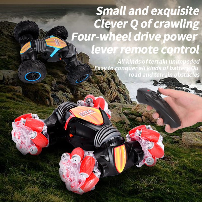 Mini Stunt RC Car: 4WD Drift, Climb & Light Action