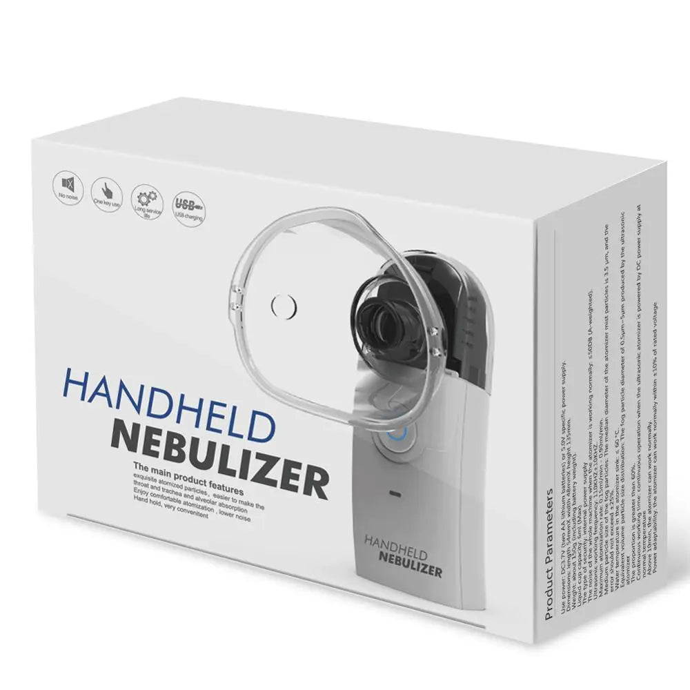 Portable Silent Mesh Nebulizer for Kids and Adults