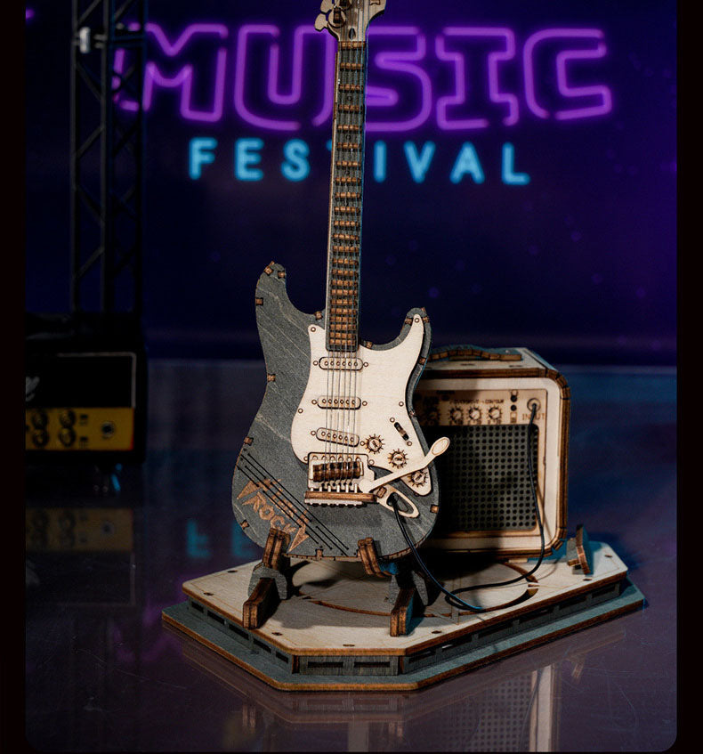 Wooden Guitar 3D Puzzle for Music-Loving Creators