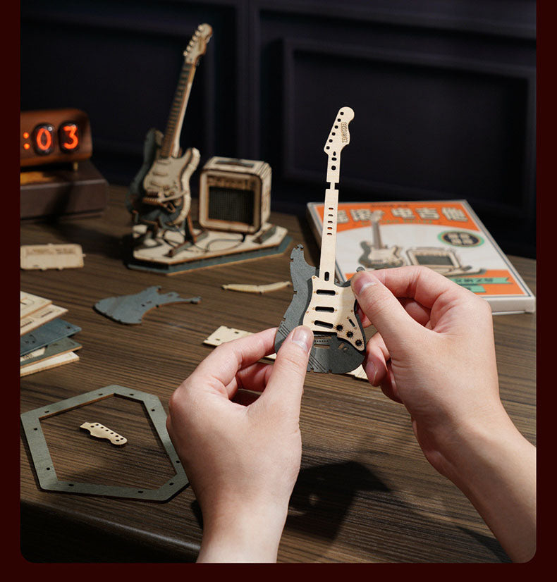 Wooden Guitar 3D Puzzle for Music-Loving Creators