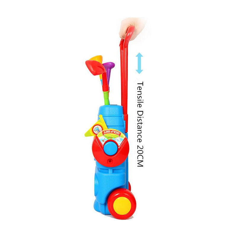 Kids Golf Clubs Set With Wheeled Bag for Easy Practice