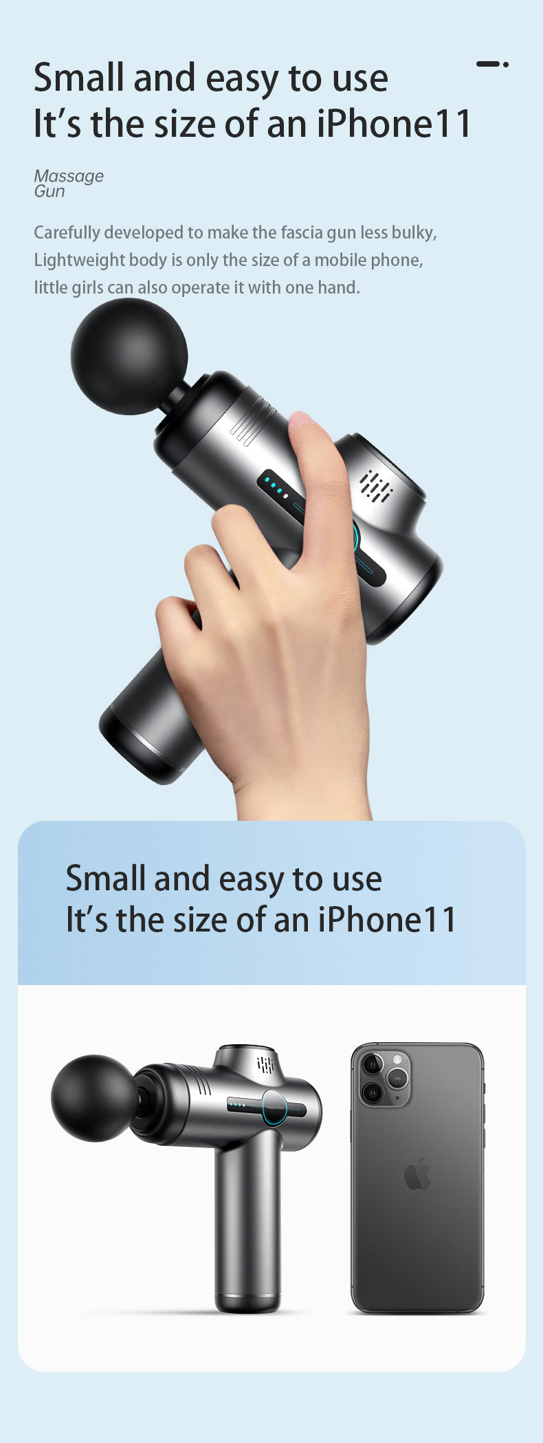 Mini Massage Gun for Sore Muscles and Tight Neck Relief