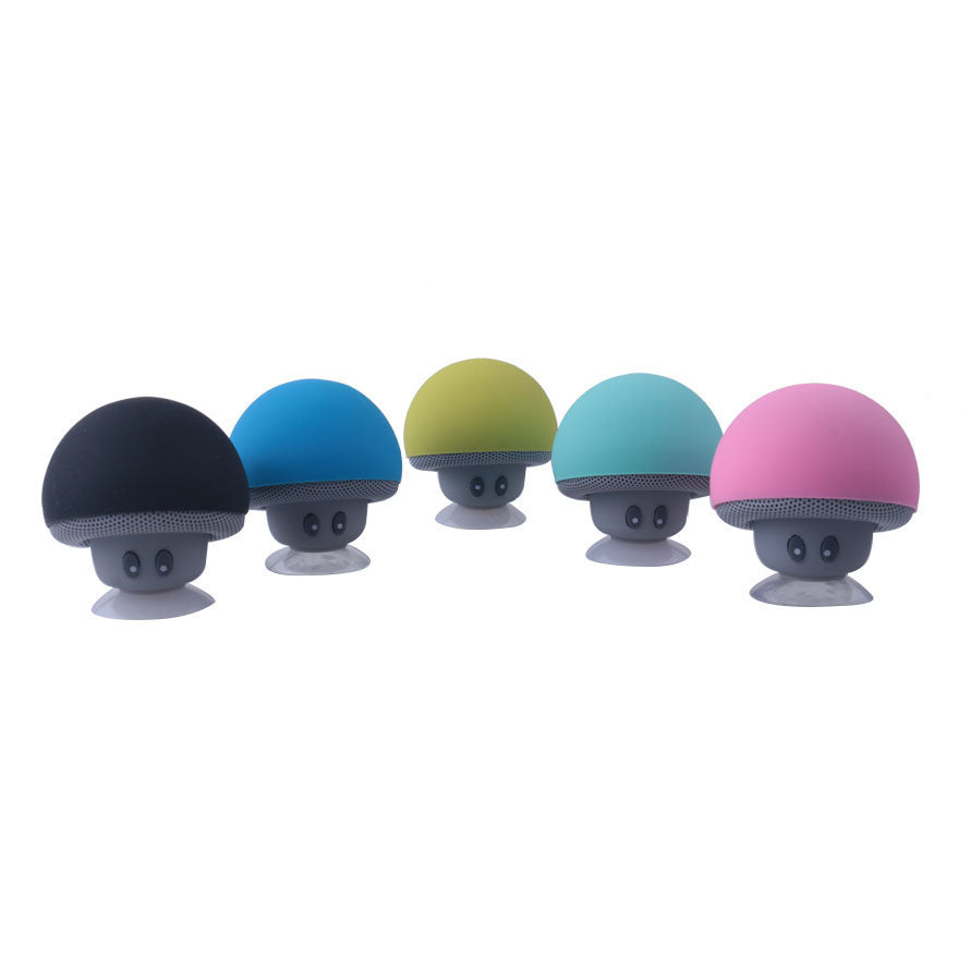 Mini Mushroom Bluetooth Speaker With Suction Cup Mount