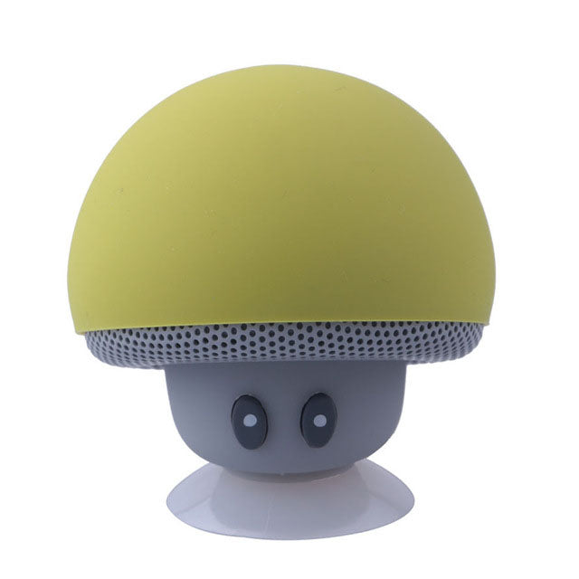 Mini Mushroom Bluetooth Speaker With Suction Cup Mount