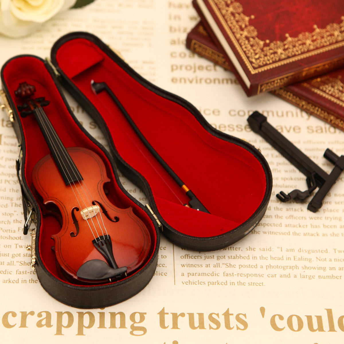 Miniature Violin Gift Set for Music Lovers and Teachers