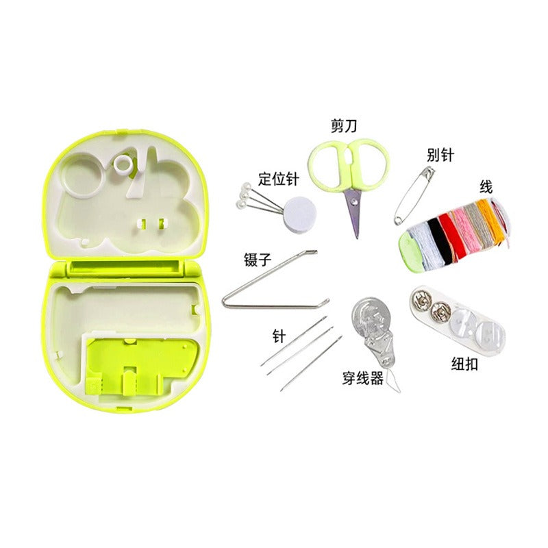 Mini Sewing Kit with Scissors and Pins for Quick Fixes